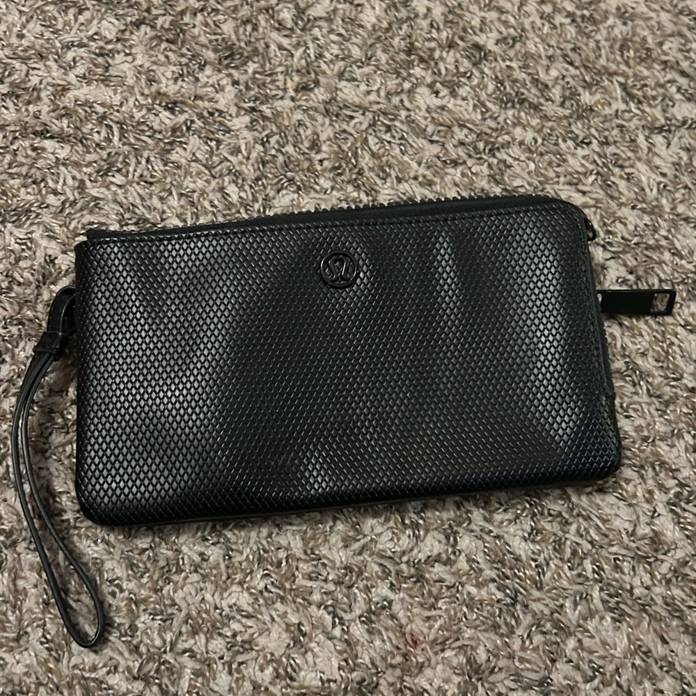 lululemon athletica Black Textured Wallet